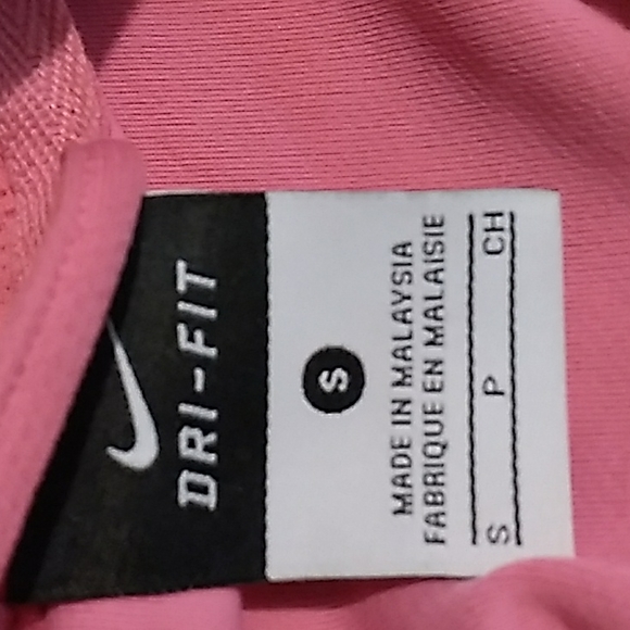 🎀  NIKE ATHLETIC JACKET DriFit PINK Pullover ZIP SZ Sm - Picture 3 of 16